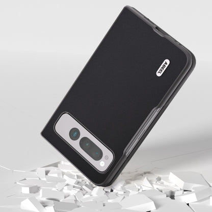 For Google Pixel Fold ABEEL Genuine Silky Soft Black Edge Phone Case(Black) by buy2fix