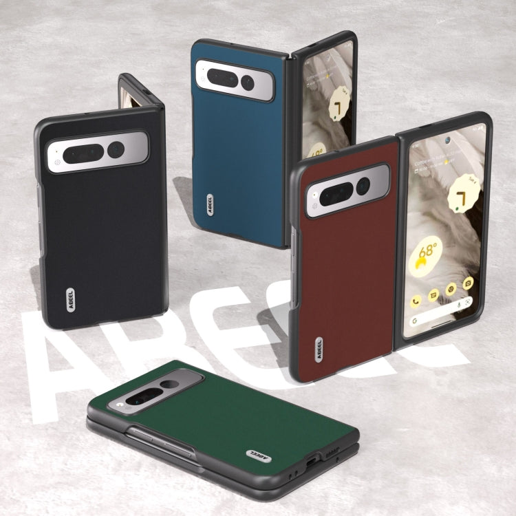 For Google Pixel Fold ABEEL Genuine Silky Soft Black Edge Phone Case(Black) by buy2fix