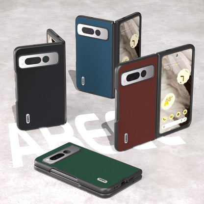 For Google Pixel Fold ABEEL Genuine Silky Soft Black Edge Phone Case(Black) by buy2fix