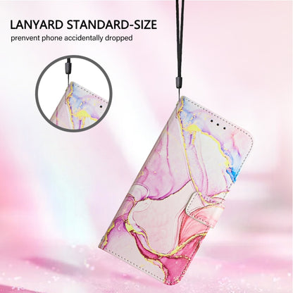 For iPhone 16 Plus PT003 Marble Pattern Flip Leather Phone Case(Rose Gold) - iPhone 16 Plus Cases by buy2fix | Online Shopping UK | buy2fix