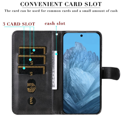 For Google Pixel 9 Fashion Calf Texture Zipper Leather Phone Case(Black) by buy2fix