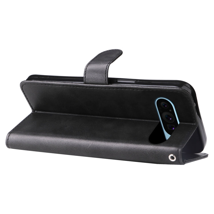 For Google Pixel 9 Fashion Calf Texture Zipper Leather Phone Case(Black) by buy2fix