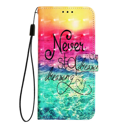 For iPhone 16e 3D Painting Horizontal Flip Leather Phone Case(Chasing Dreams) by buy2fix
