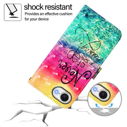 For iPhone 16e 3D Painting Horizontal Flip Leather Phone Case(Chasing Dreams) by buy2fix