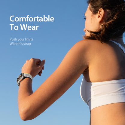 For Apple Watch 10 42mm DUX DUCIS YJ Series Nylon Watch Band(Yellow) by DUX DUCIS