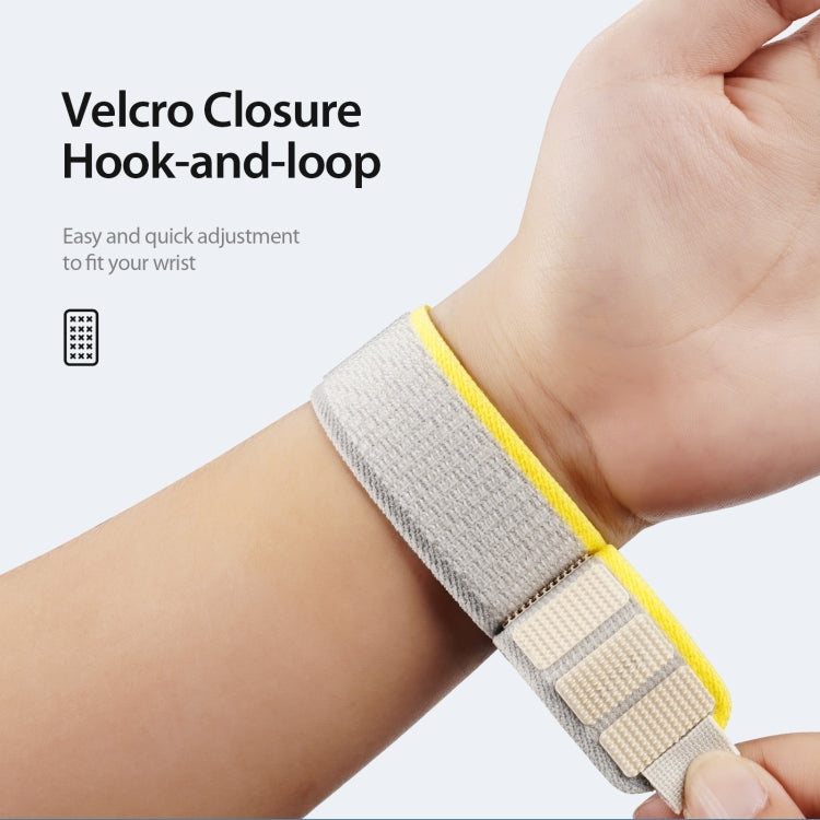 For Apple Watch 10 46mm DUX DUCIS YJ Series Nylon Watch Band(Yellow) by DUX DUCIS