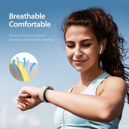 For Apple Watch 10 46mm DUX DUCIS YJ Series Nylon Watch Band(Yellow) by DUX DUCIS