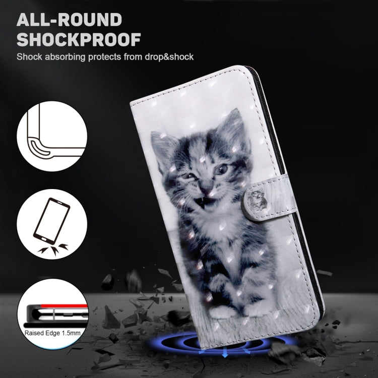For Google Pixel 9 Pro 3D Painted Pattern Leather Phone Case(Smile Cat) by buy2fix