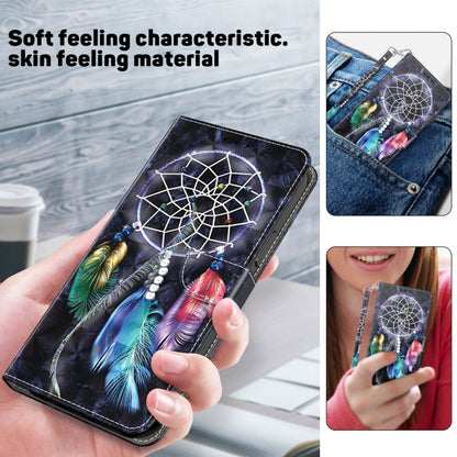 For Google Pixel 9 Pro XL 3D Painted Pattern Leather Phone Case(Colorful Dreamcatcher) by buy2fix