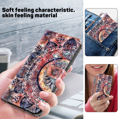 For Google Pixel 9 Pro XL 3D Painted Pattern Leather Phone Case(Colorful Mandala) by buy2fix