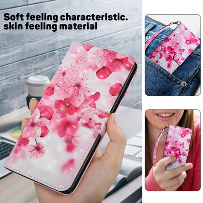 For Google Pixel 9 Pro XL 3D Painted Pattern Leather Phone Case(Red Flower) by buy2fix