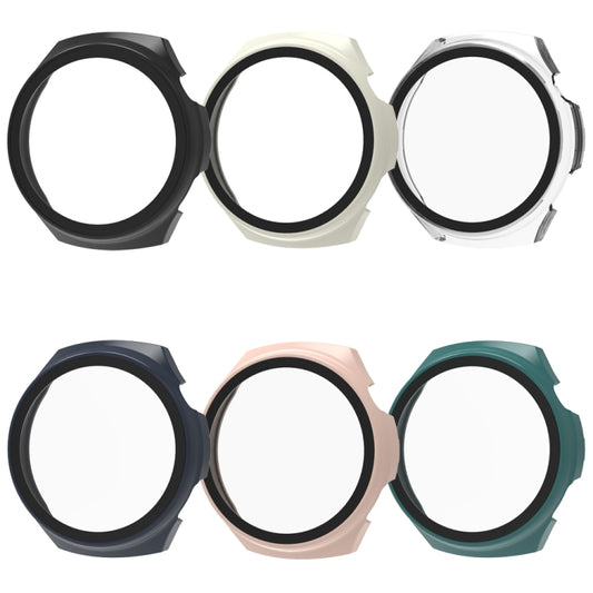 For Huawei Watch 4 Pro Tempered Film + PC Integrated Watch Protective Case(Transparent) by buy2fix