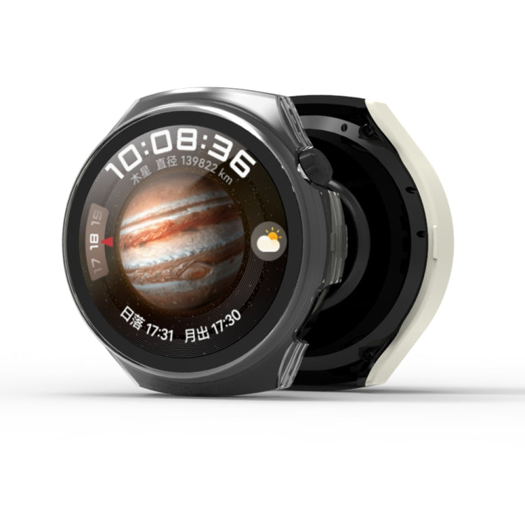 For Huawei Watch 4 Tempered Film + PC Integrated Watch Protective Case(Transparent) by buy2fix