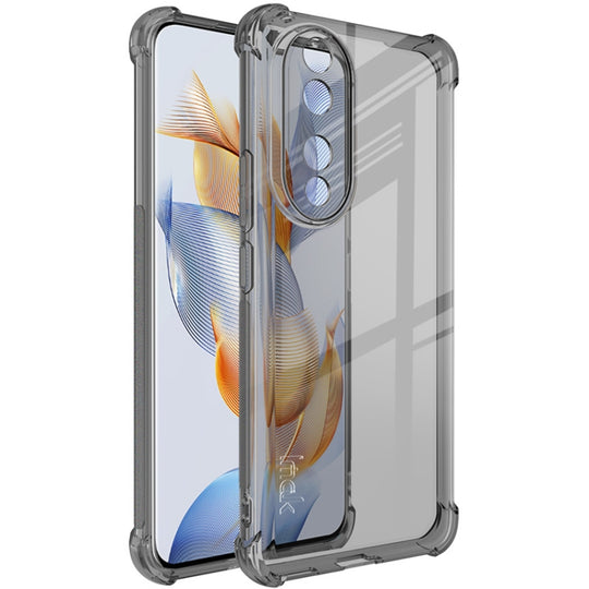 For Honor 90 imak Shockproof Airbag TPU Phone Case(Transparent Black)