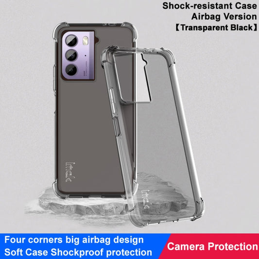 For HTC U23 / U23 Pro 5G imak Shockproof Airbag TPU Phone Case(Transparent Black) - More Brand by imak | Online Shopping UK | buy2fix