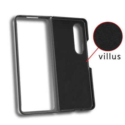 For Samsung Galaxy Z Fold4 Wristband Leather Back Phone Case(Black) by buy2fix