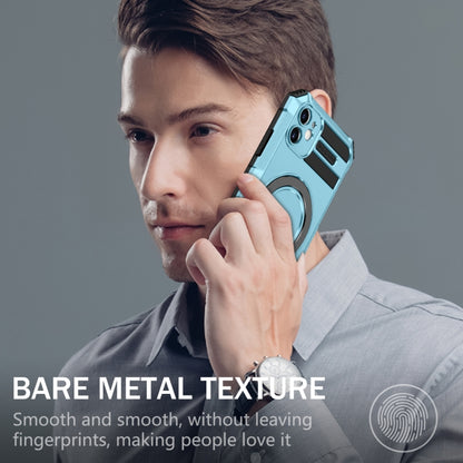 For iPhone 11 MagSafe Magnetic Holder Phone Case(Light Blue) by buy2fix