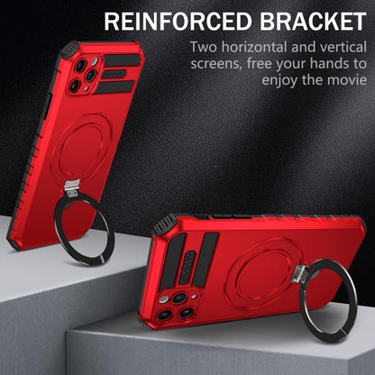 For iPhone 11 Pro MagSafe Magnetic Holder Phone Case(Red) by buy2fix