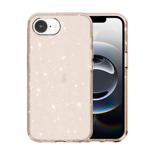 For iPhone 17e / 16e Shockproof Terminator Glitter Powder Phone Case(Gold)
