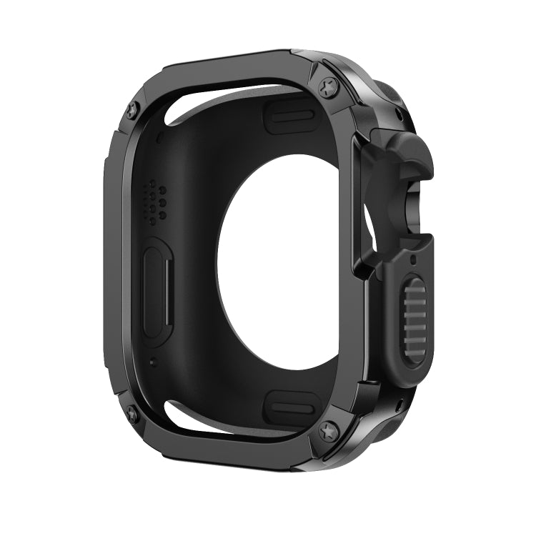 For Apple Watch Ultra 3 / 2 / 1 49mm 2-in-1 PC Hybrid TPU Armor Watch Case(Black) by buy2fix
