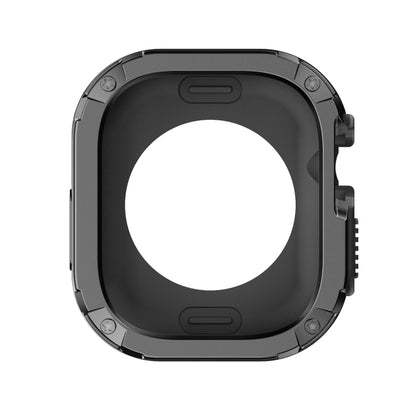 For Apple Watch Ultra 3 / 2 / 1 49mm 2-in-1 PC Hybrid TPU Armor Watch Case(Black) by buy2fix