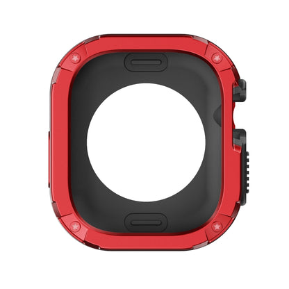 For Apple Watch Ultra 3 / 2 / 1 49mm 2-in-1 PC Hybrid TPU Armor Watch Case(Red) by buy2fix