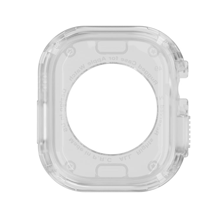 For Apple Watch Ultra 3 / 2 / 1 49mm 2-in-1 PC Hybrid TPU Armor Watch Case(Transparent) by buy2fix