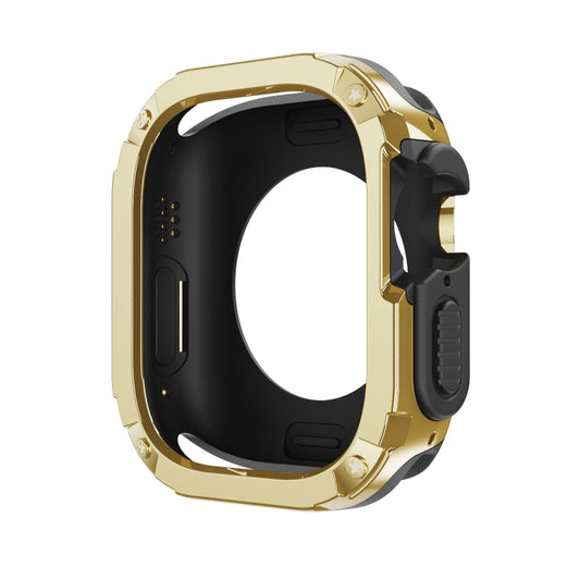 For Apple Watch Ultra 3 / 2 / 1 49mm 2-in-1 PC Hybrid TPU Armor Watch Case(Gold) by buy2fix