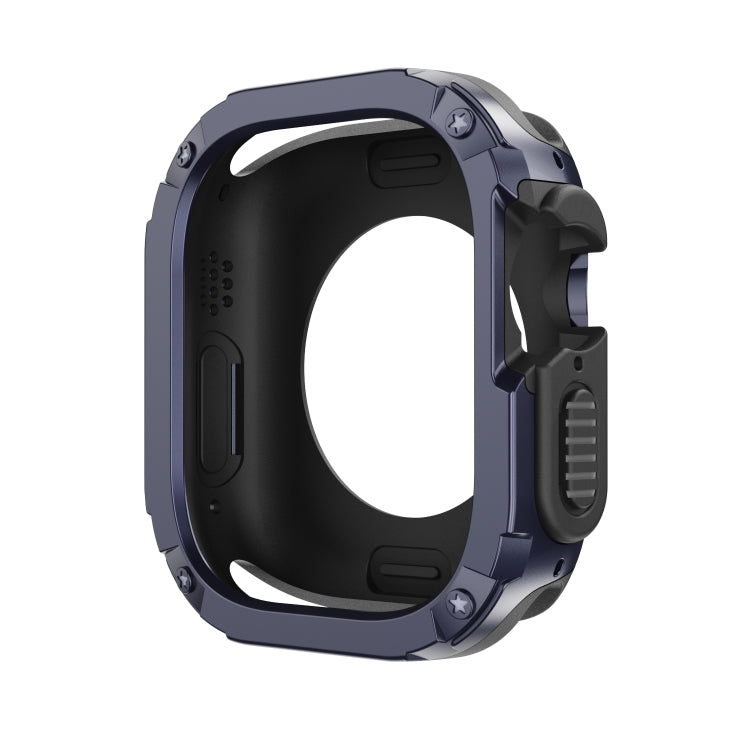 For Apple Watch Ultra 3 / 2 / 1 49mm 2-in-1 PC Hybrid TPU Armor Watch Case(Midnight Blue) by buy2fix