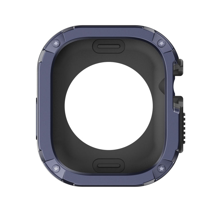 For Apple Watch Ultra 3 / 2 / 1 49mm 2-in-1 PC Hybrid TPU Armor Watch Case(Midnight Blue) by buy2fix