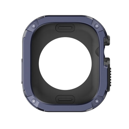 For Apple Watch Ultra 3 / 2 / 1 49mm 2-in-1 PC Hybrid TPU Armor Watch Case(Midnight Blue) by buy2fix