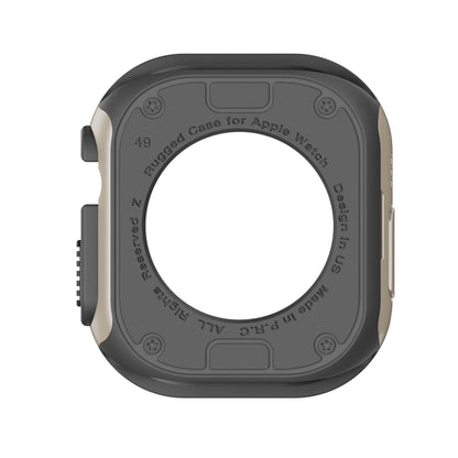 For Apple Watch Ultra 3 / 2 / 1 49mm 2-in-1 PC Hybrid TPU Armor Watch Case(Starlight) by buy2fix