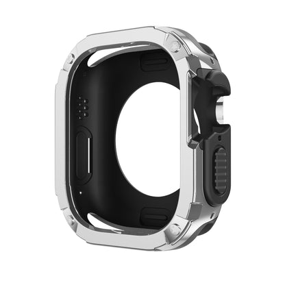 For Apple Watch Ultra 3 / 2 / 1 49mm 2-in-1 PC Hybrid TPU Armor Watch Case(Silver Gray) by buy2fix