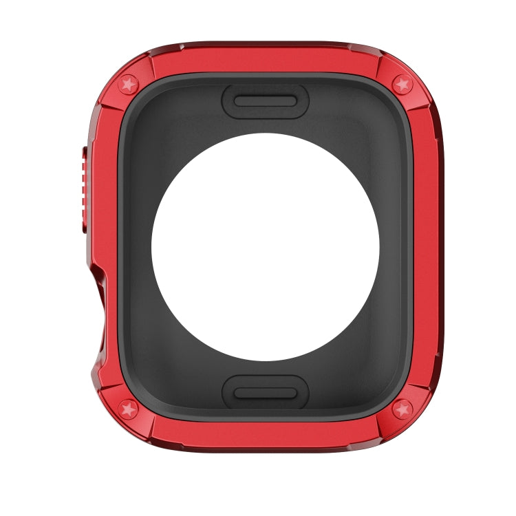 For Apple Watch Series 9 / 8 / 7 45mm 2-in-1 PC Hybrid TPU Armor Watch Case(Red) by buy2fix