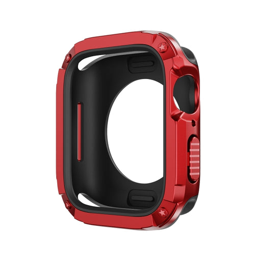For Apple Watch Series 6 / 5 / 4 / SE 40mm 2-in-1 PC Hybrid TPU Armor Watch Case(Red) by buy2fix