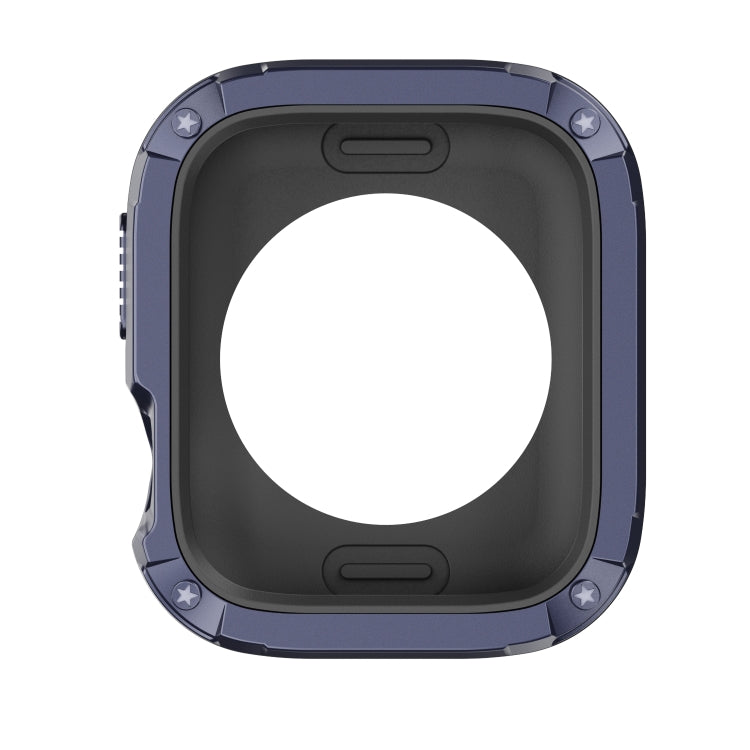 For Apple Watch Series 6 / 5 / 4 / SE 40mm 2-in-1 PC Hybrid TPU Armor Watch Case(Midnight Blue) by buy2fix