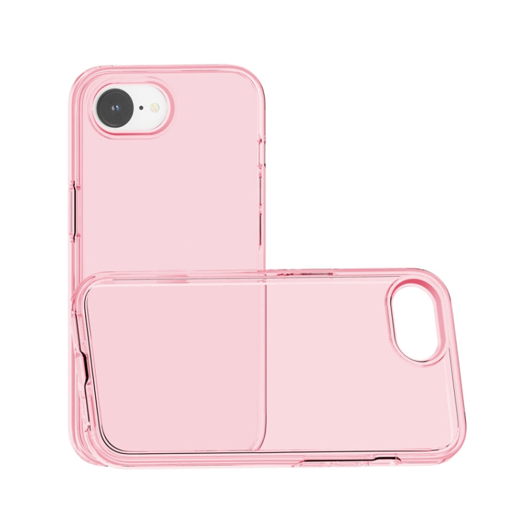 For iPhone 16e Shockproof Terminator Transparent Phone Case(Pink) - iPhone 16e Cases by buy2fix | Online Shopping UK | buy2fix