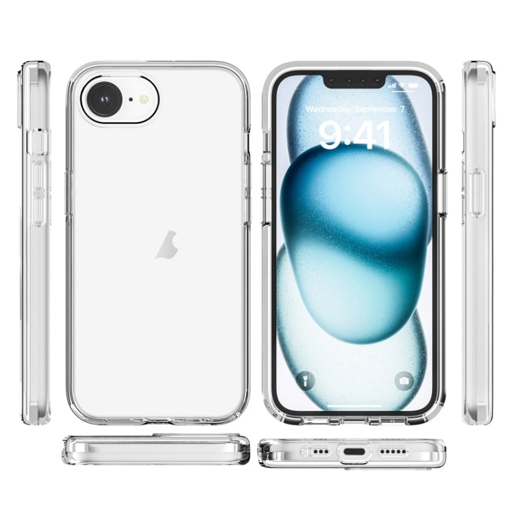 For iPhone 16e Shockproof Terminator Transparent Phone Case(Transparent) - iPhone 16e Cases by buy2fix | Online Shopping UK | buy2fix