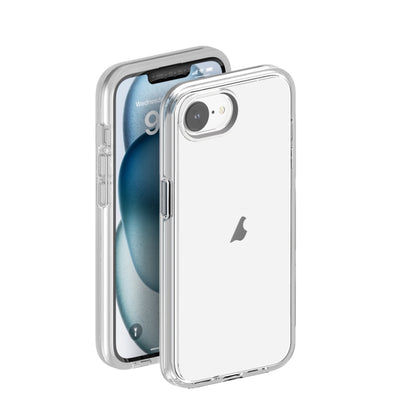 For iPhone 16e Shockproof Terminator Transparent Phone Case(Transparent) - iPhone 16e Cases by buy2fix | Online Shopping UK | buy2fix