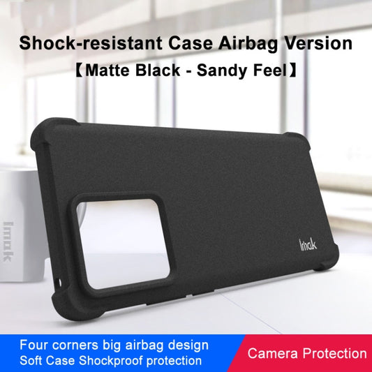 For Motorola Moto Edge 40 5G imak Shockproof Airbag TPU Phone Case(Matte Black) by imak
