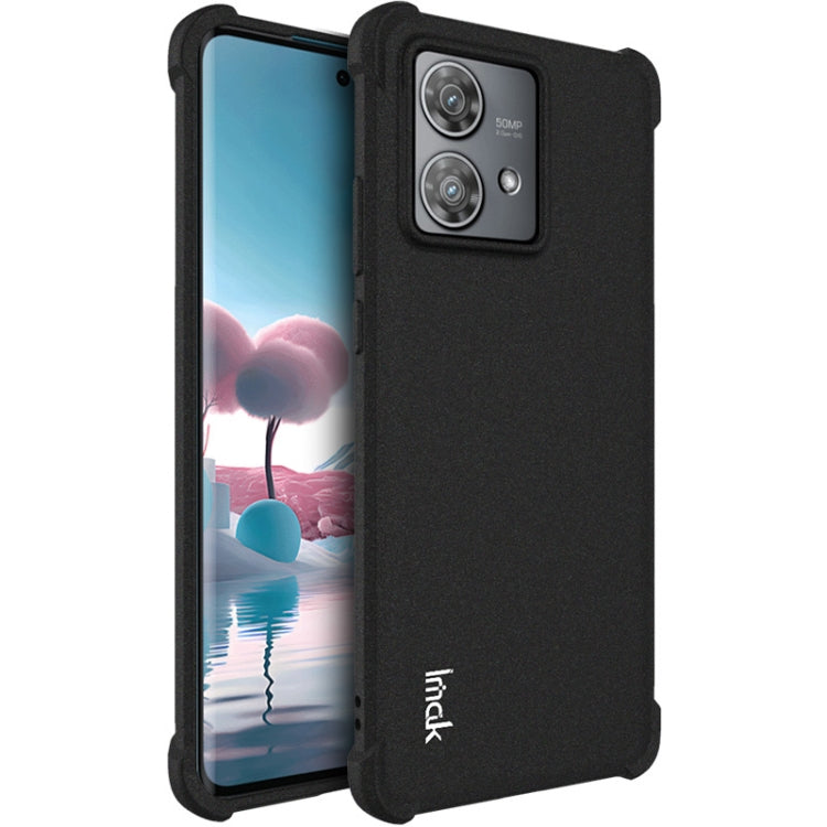 For Motorola Edge 40 Neo imak Shockproof Airbag TPU Phone Case(Matte Black) by imak