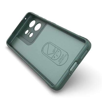 For Motorola Edge 50 Pro 5G Global Magic Shield TPU + Flannel Phone Case(Dark Blue) by buy2fix