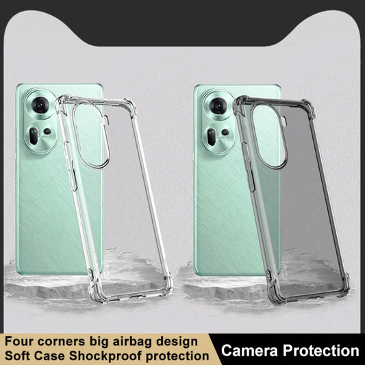 For OPPO Reno11 5G Global imak Shockproof Airbag TPU Phone Case(Transparent) - OPPO Cases by imak | Online Shopping UK | buy2fix