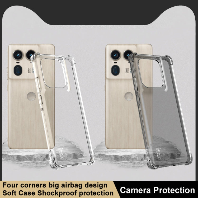 For Motorola Edge 50 Ultra 5G imak Shockproof Airbag TPU Phone Case(Transparent) by imak