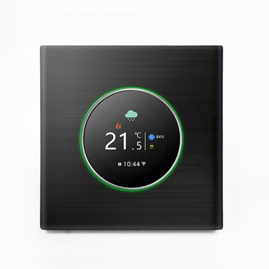 BHT-7000-GCLW 95-240V AC 3A Smart Knob Boiler Heating Thermostat with Internal Sensor & WiFi Connection(Black)