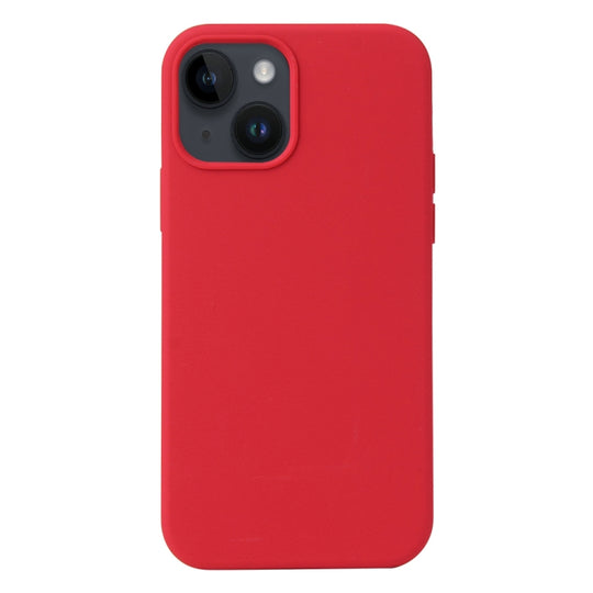 For iPhone 15 Liquid Silicone Phone Case(Carmine Red)