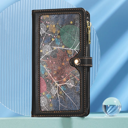 For Samsung Galaxy M55 5G ESEBLE Star Series Lanyard Zipper Wallet RFID Leather Case(Black) - Galaxy Phone Cases by ESEBLE | Online Shopping UK | buy2fix