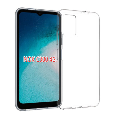 For Nokia C300 4G Waterproof Texture TPU Phone Case(Transparent) by buy2fix