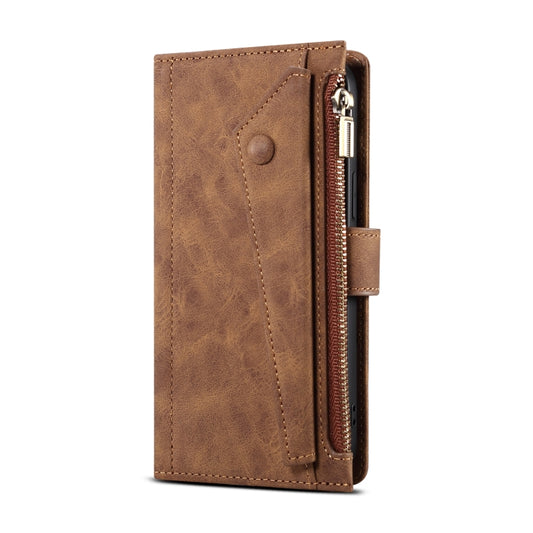 For Samsung Galaxy A25 5G ESEBLE Retro Frosted RFID Flip Leather Phone Case(Brown) - Galaxy Phone Cases by ESEBLE | Online Shopping UK | buy2fix