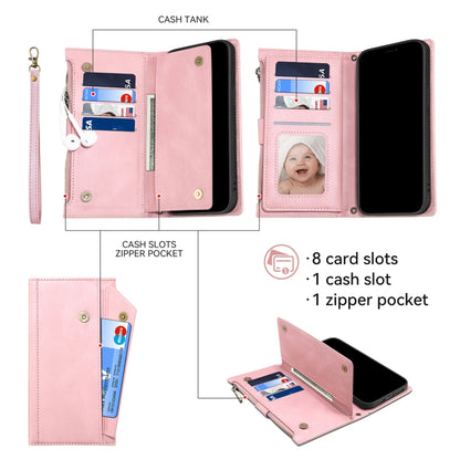 For Samsung Galaxy A25 5G ESEBLE Retro Frosted RFID Flip Leather Phone Case(Rose Gold) - Galaxy Phone Cases by ESEBLE | Online Shopping UK | buy2fix